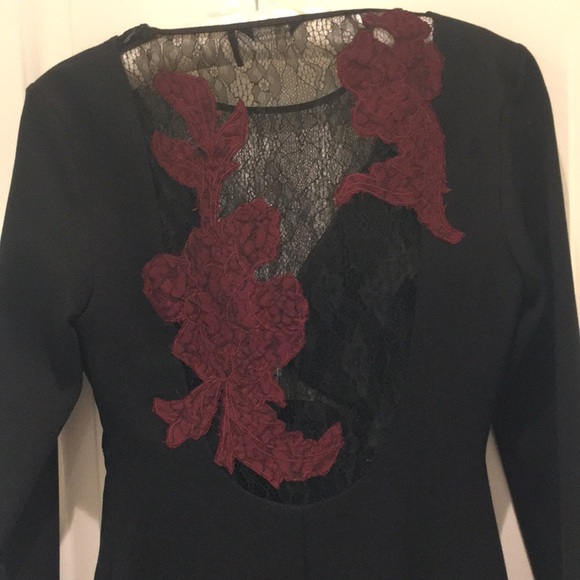 Marciano Black and Lace Bodycon Dress - Picture 6 of 10